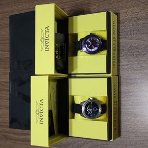 READ DESCRIPTION: 2 Genuine Invicta Men's Watches